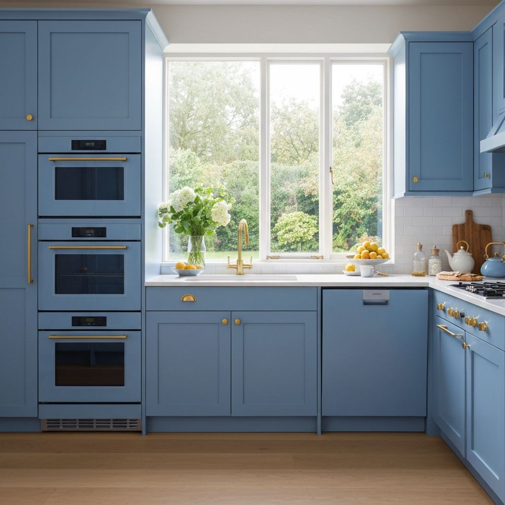 Drew Barrymore Beautiful Cornflower Blue cookware collection